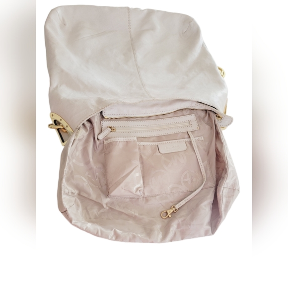 Michael Kors Ines Leather Hobo Shoulder Purse Bag MK Tag Charm Michael Kors. - Picture 7 of 16